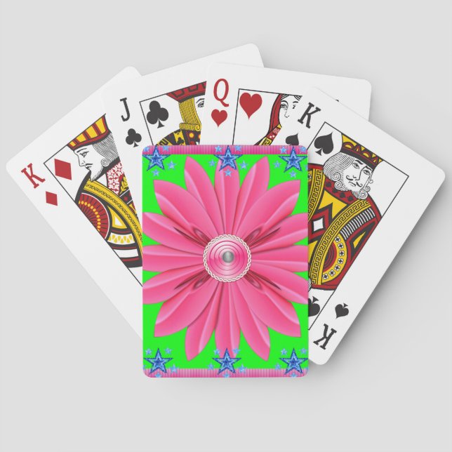 Blumen Spielkarten-Deck Spielkarten (Rückseite)