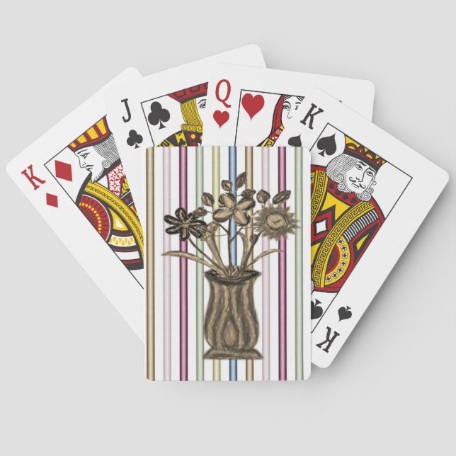 Blumen Spielkarten-Deck Spielkarten (Rückseite)