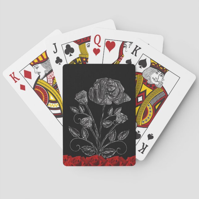 Blumen Spielkarten-Deck Spielkarten (Rückseite)
