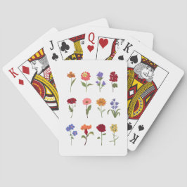 Blumen-Spielkarten | Elegante Spielkarten