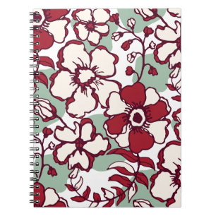 Blumen-Spiral-Notizbücher für Journaling Notizblock