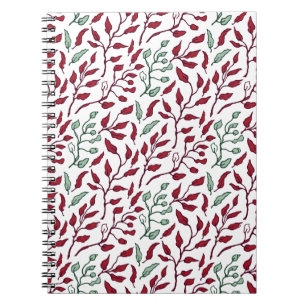 Blumen-Spiral-Notizbücher für stilvolles Notieren Notizblock