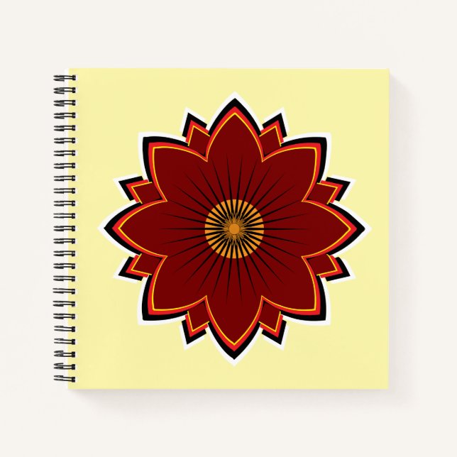 Blumen-Spiralbuch - Florales Design Notizbuch (Vorderseite)