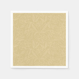 Blumen-Spitze in Gelb Serviette