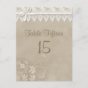 Blumen-Spitze-Schmetterling-Hochzeit Postkarte