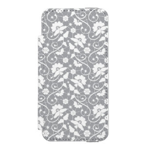 Blumen-Spitzenmuster Incipio Watson™ iPhone 5 Geldbörsen Hülle