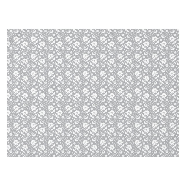Blumen-Spitzenmuster Tischdecke (Vorderseite (Horizontal))