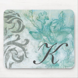 Blumen-Spray II des Monogramm-  Mousepad