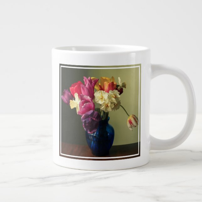 Blumen | Spring Blume Bouquet Jumbo-Tasse (Rechts)