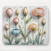 Blumen Spring Vibes Mouse Pad - Fresh & Floral