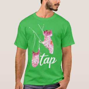 Blumen-Stich-Tanzschuhe T-Shirt