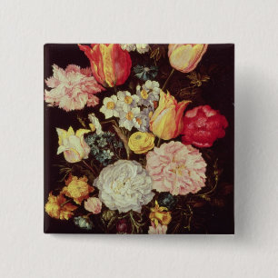 Blumen-Stück Button