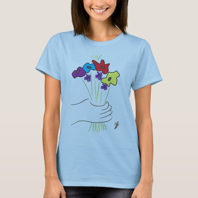 Blumen-T - Shirt (Vorderseite)