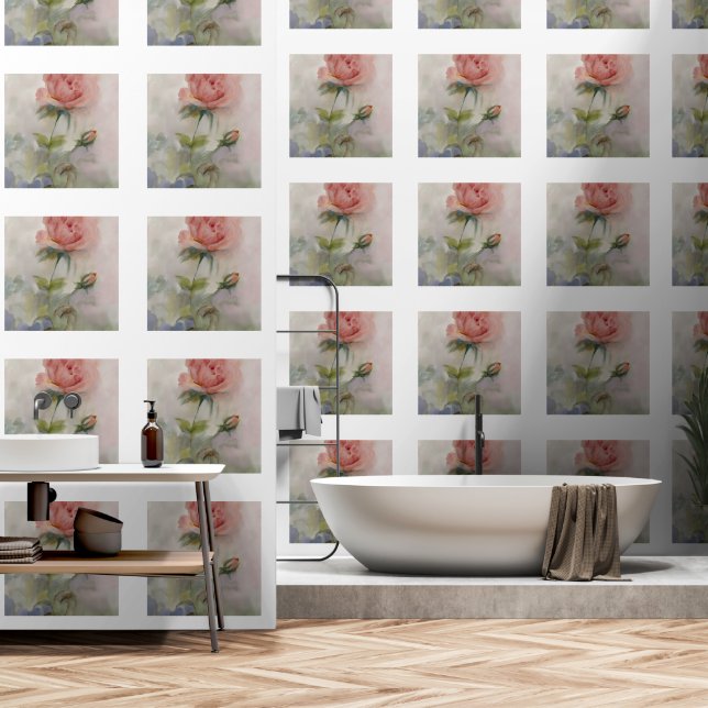 Blumen Tapete  (Badezimmer)