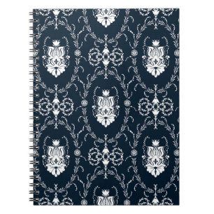 Blumen Tapete Nahtloser Hintergrund Vintage Notizblock