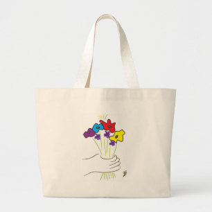 Blumen-Tasche Jumbo Stoffbeutel