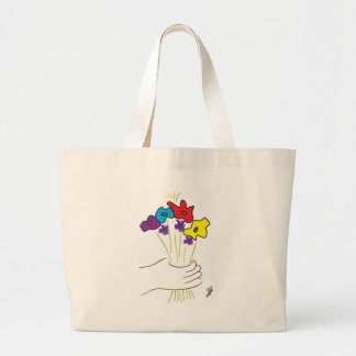 Blumen-Tasche Jumbo Stoffbeutel