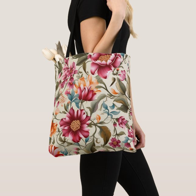Blumen-Tasche mit lebendigem Rosa (Von Nahem)