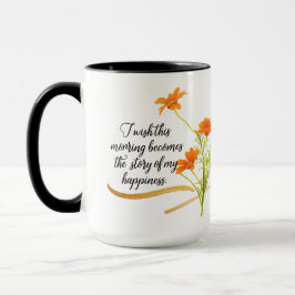 Blumen-Tasse/Kaffee-Cup: Rise und Shine jenseits d Tasse