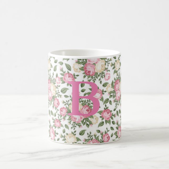 Blumen-Tasse Kaffeetasse (Mittel)