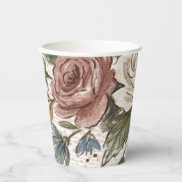 Blumen-Tasse Pappbecher