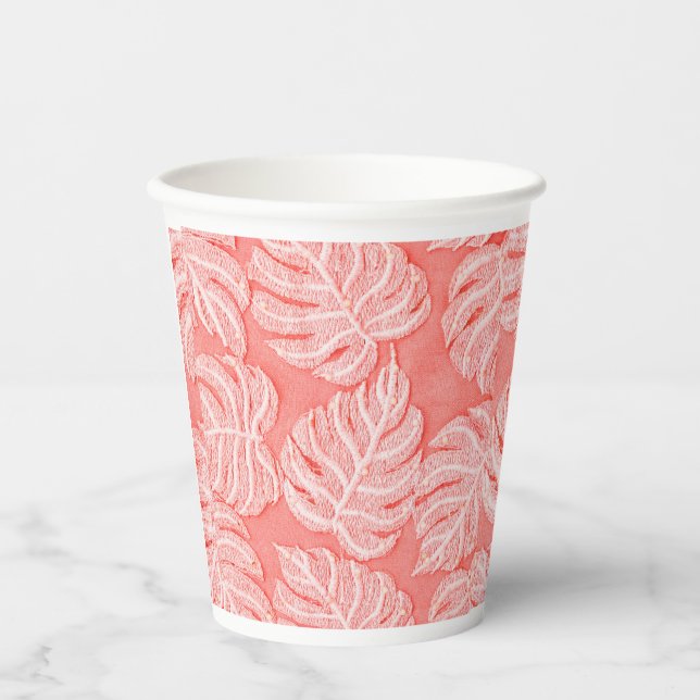Blumen-Tasse Pappbecher (Vorderseite)