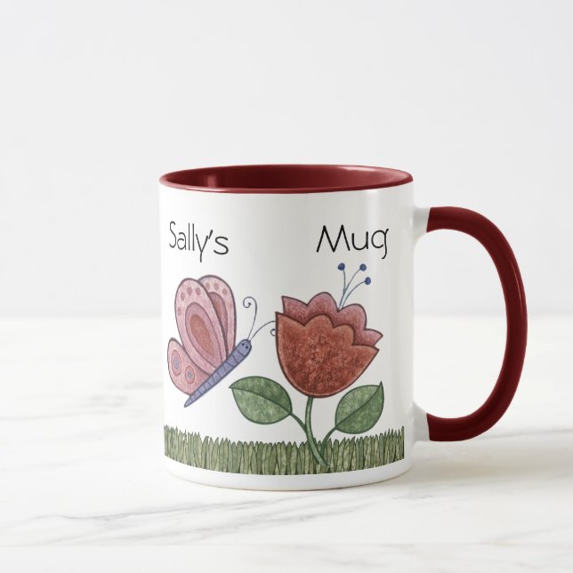 Blumen-Tasse Tasse (Rechts)