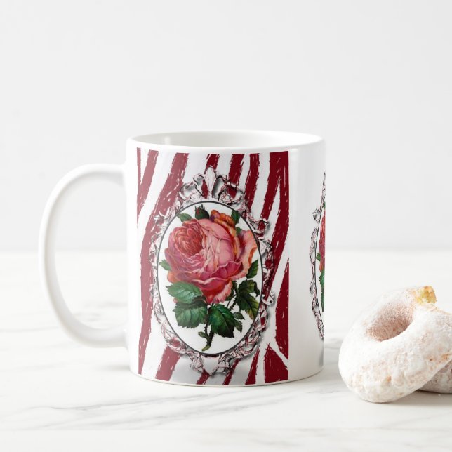 Blumen-Tasse Tasse (Mit Donut)