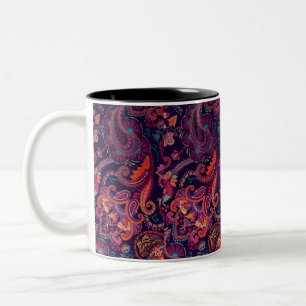 Blumen-Tasse Zweifarbige Tasse