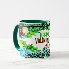 Blumen-Tassen zum Valentinstag mit individuellem T Tasse