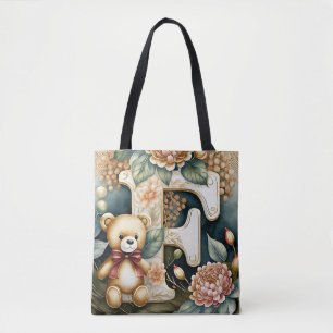 Blumen-Teddybär Buchstabe F
