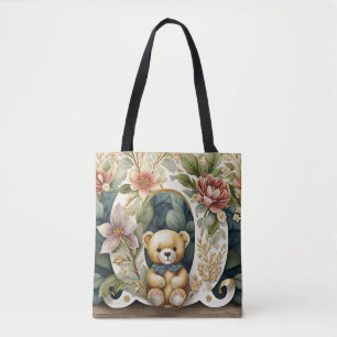 Blumen-Teddybär Buchstabe O