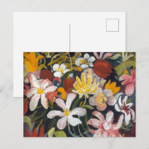 Blumen-Teppich Auguste Macke Postkarte