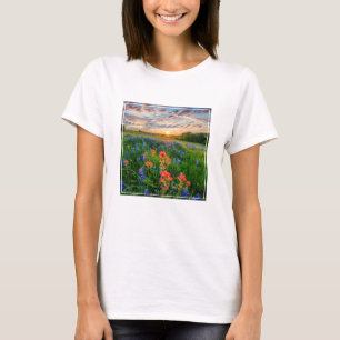 Blumen   Texas Bluebonnets & Indian Paintbrush T-Shirt
