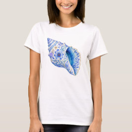 Blumen-Themen-Muschel-Kunst T-Shirt