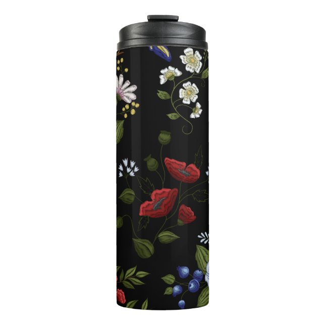 Blumen Thermosbecher (Vorderseite)
