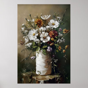 Blumen-Toilettenpapierrollen-Druck, botanisches Ba Poster