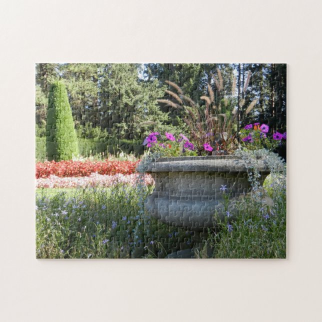 Blumen-Topf-Duncan-Garten-Puzzlespiel Puzzle (Horizontal)