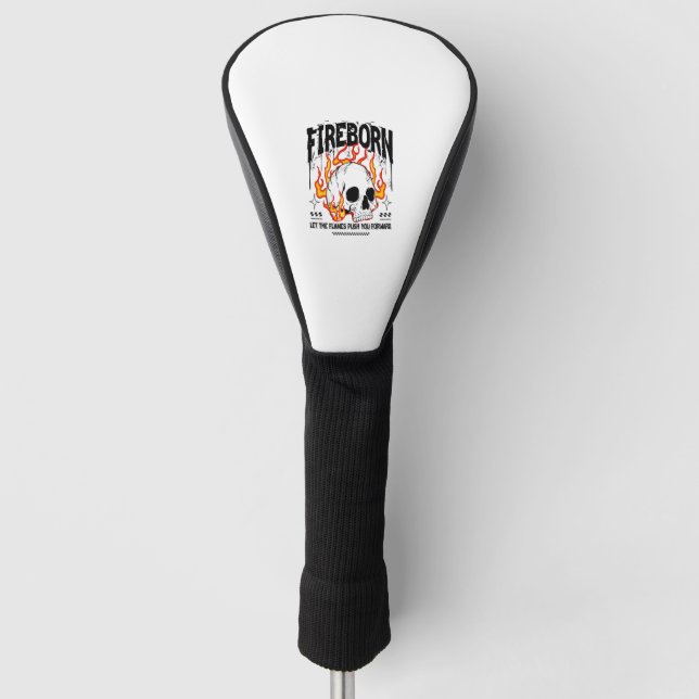 Blumen-Totenkopf-Blüte Golf Headcover (Vorderseite)