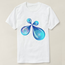 Blumen-Tropfen T-Shirt