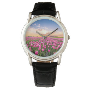 Blumen Tulips South Holland, Niederlande Armbanduhr