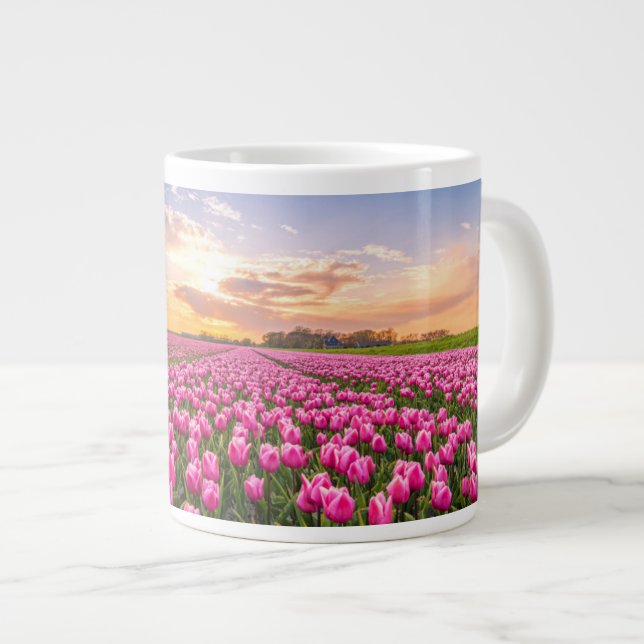 Blumen | Tulips South Holland, Niederlande Jumbo-Tasse (Vorderseite Rechts)