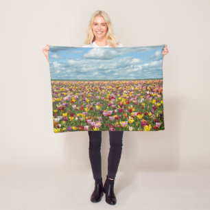 Blumen Tulips Willamette Valley Oregon Fleecedecke