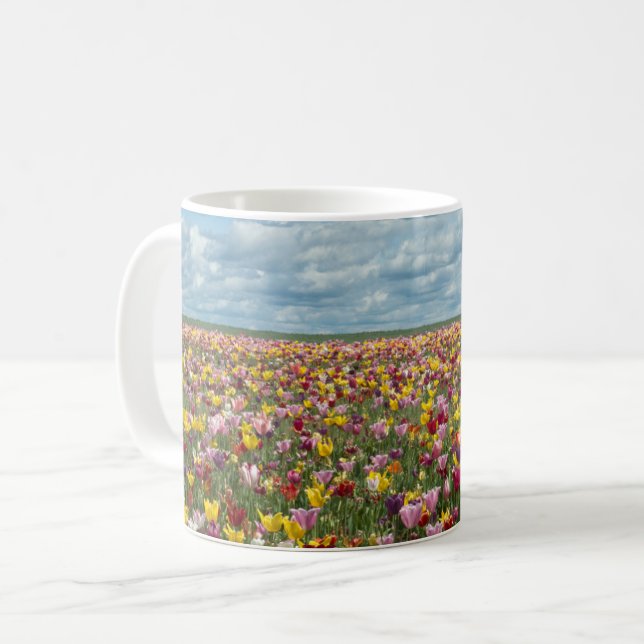Blumen | Tulips Willamette Valley Oregon Kaffeetasse (Vorderseite Links)