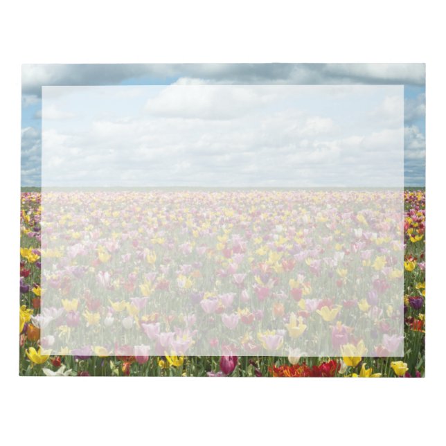Blumen | Tulips Willamette Valley Oregon Notizblock (Vorderseite)