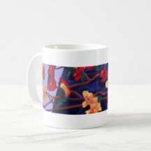 Blumen u. Zitronen-Tasse