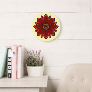 Blumen Uhr - Florales Design