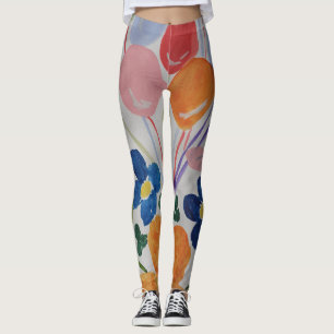 Blumen- und Ballon-Leggings Leggings