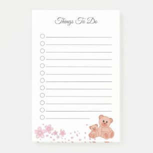 Blumen und Bären Dinge zu tun Notizen