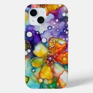 Blumen und Blasen Abstrakt Case-Mate iPhone Hülle